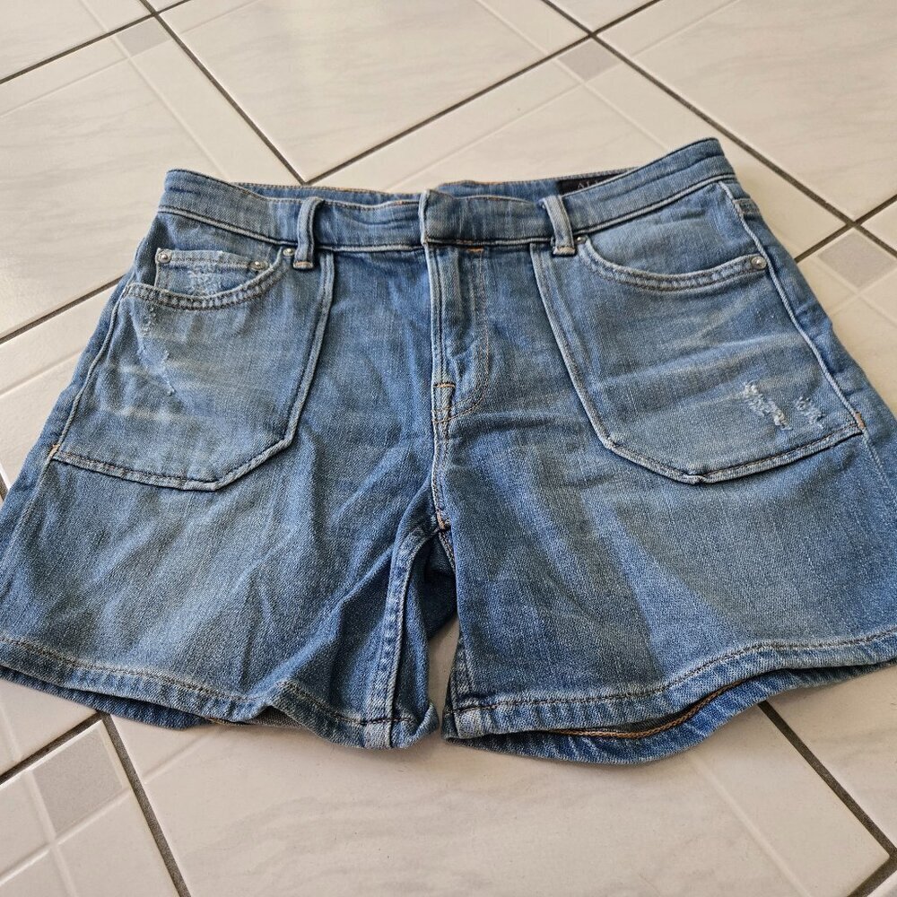 All Saints Joe Jean Shorts Medium Blue 27
